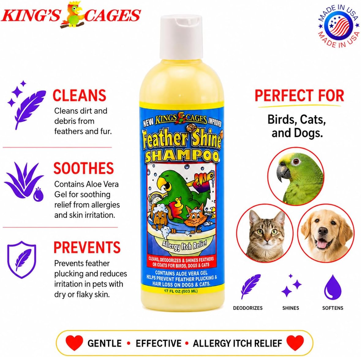 Feather Shine Shampoo 503ml 17oz