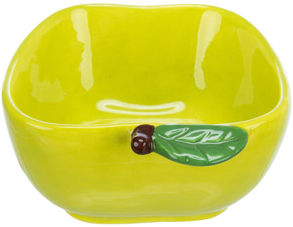 Trixie Apple Ceramic Small Animal Bowl 180ml 12 x 11cm