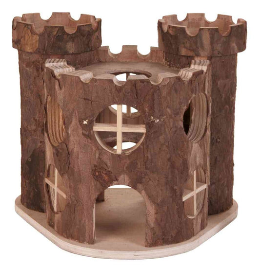 Trixie Metti Natural Wooden Dwarf Hamster House 19 x 15 x 14cm