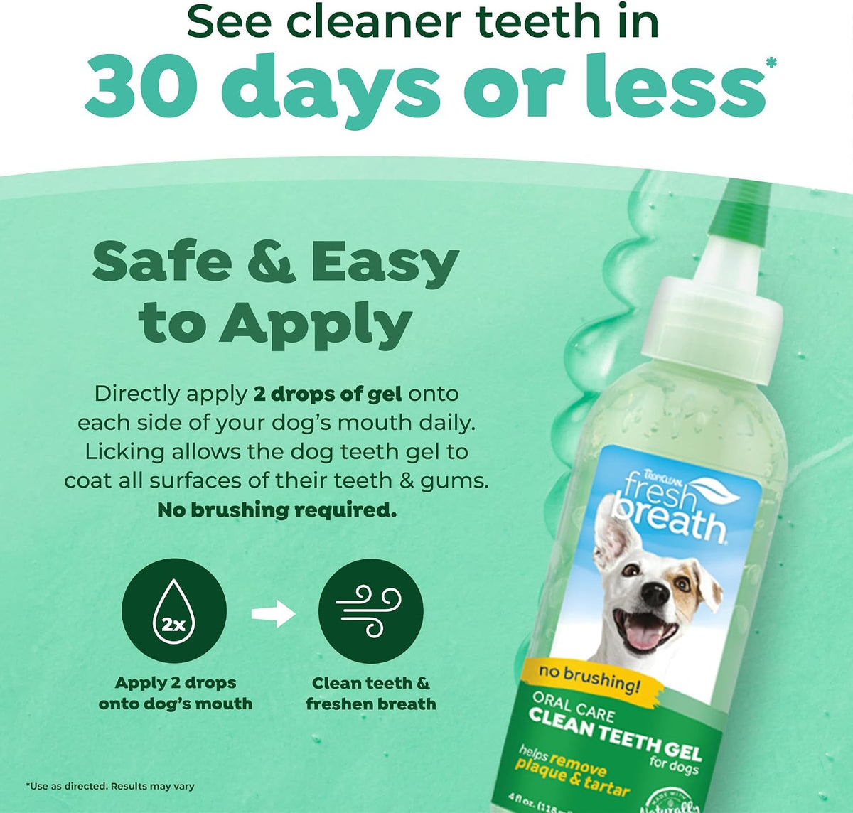 Tropiclean Fresh Breath Clean Teeth Oral Care Gel 118ml