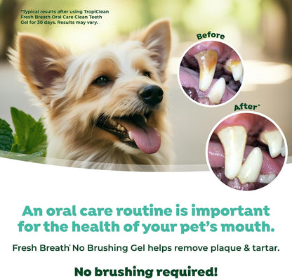 Tropiclean Fresh Breath Clean Teeth Oral Care Gel 118ml