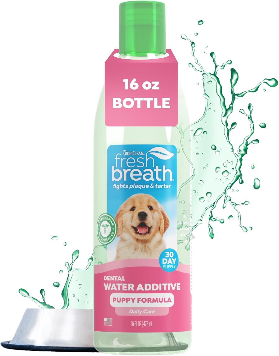 Tropiclean Fresh Breath Dental Health Solution For Puppies 473ml