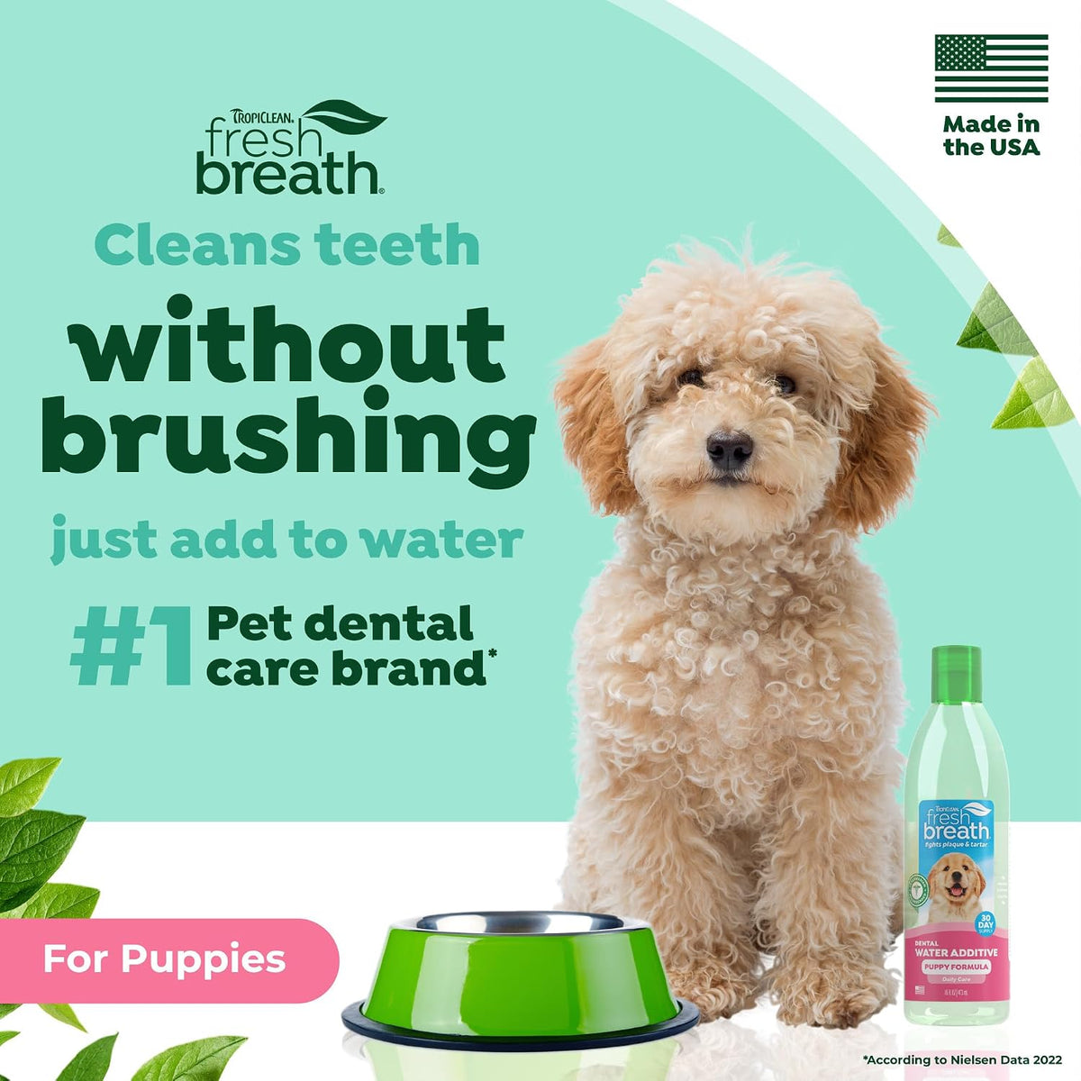 Tropiclean Fresh Breath Dental Health Solution For Puppies 473ml