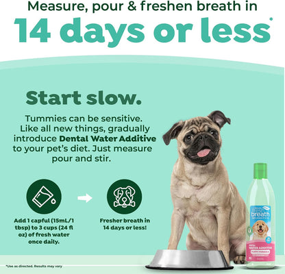 Tropiclean Fresh Breath Dental Health Solution For Puppies 473ml