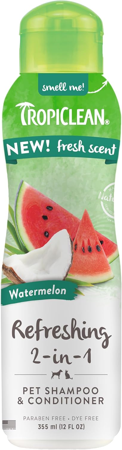Tropiclean Watermelon Refreshing 2 in 1 Shampoo & Conditioner 355ml