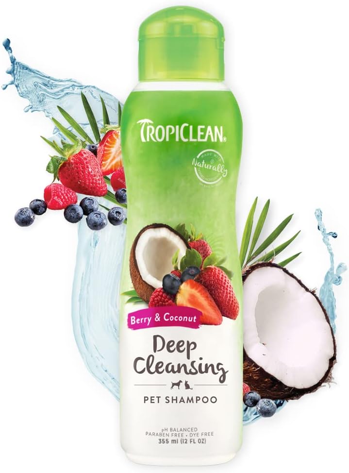 Tropiclean Berry & Coconut Deep Cleansing Shampoo 355ml