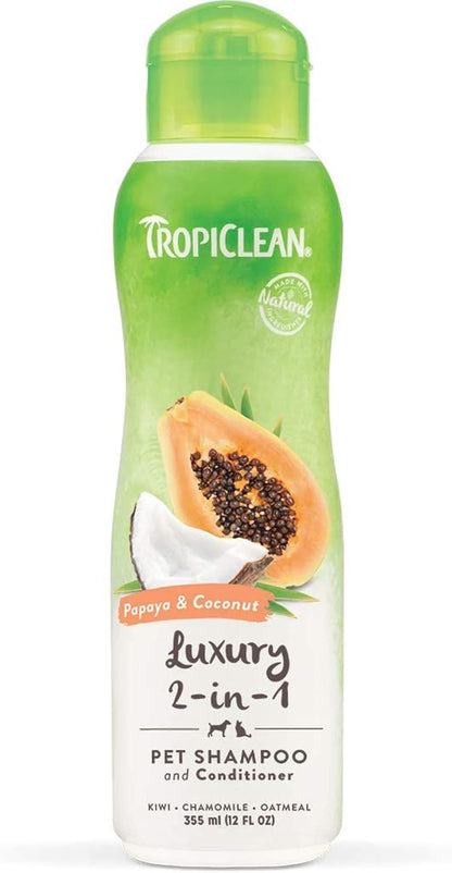 Tropiclean Papaya & Coconut Shampoo & Conditioner 355ml