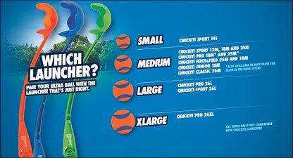 Chuckit! Sport Ball Launcher – Medium 18 (46cm) | Dog Fetch Toy with Ball