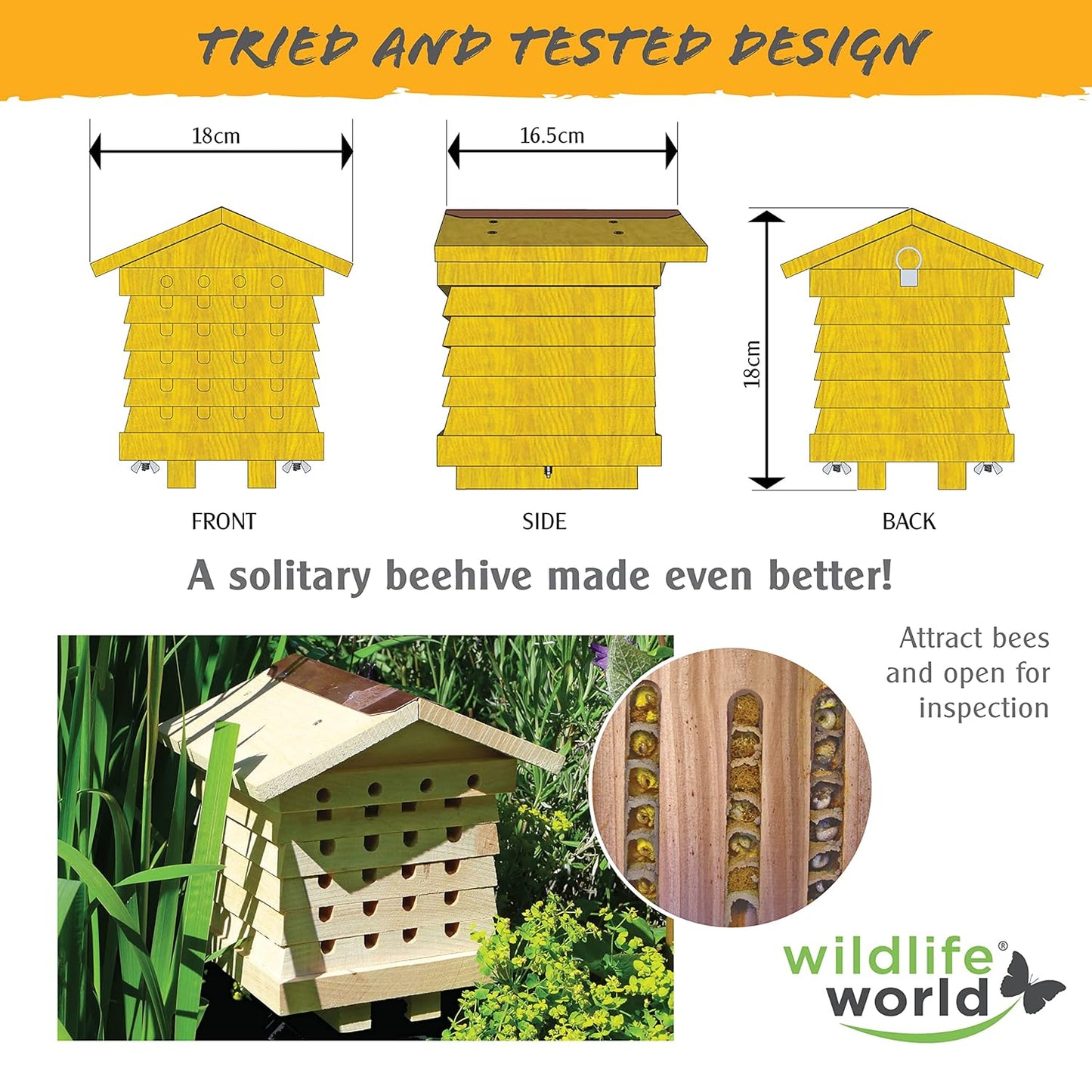 WildLife World Stacking Solitary Bee Hive
