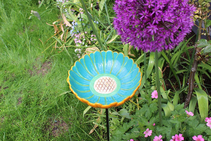 Wildlife World Ceramic African Daisy Wild Bird Drinker