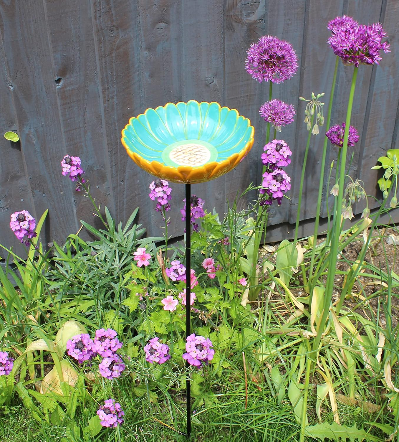 Wildlife World Ceramic African Daisy Wild Bird Drinker