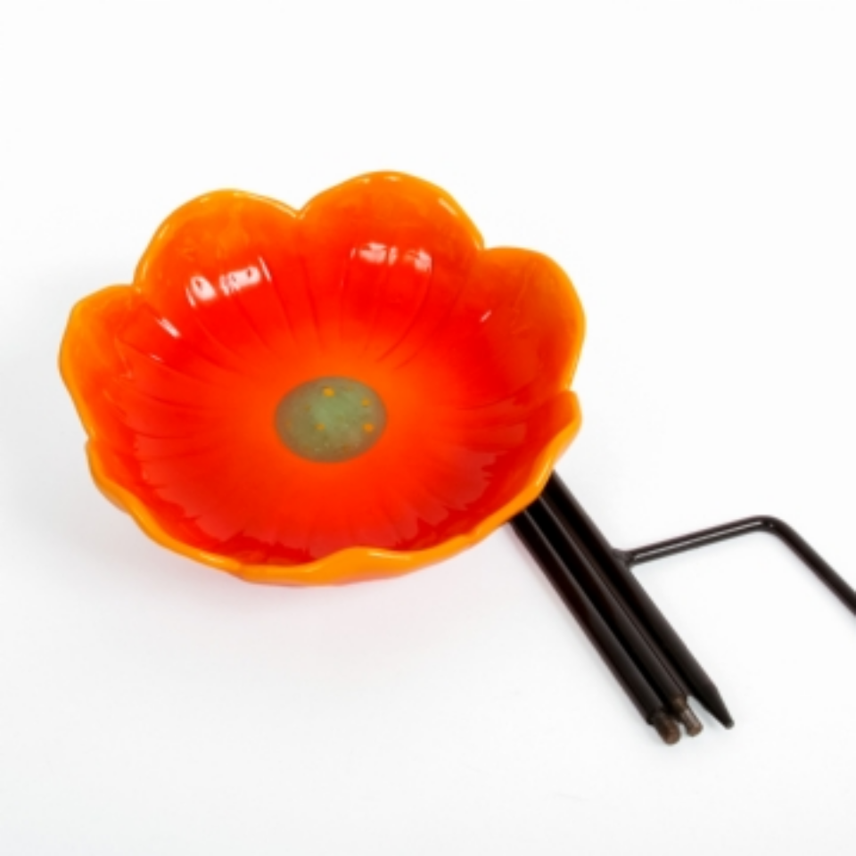 Wildlife World Ceramic Wild Poppy Wild Bird Feeder