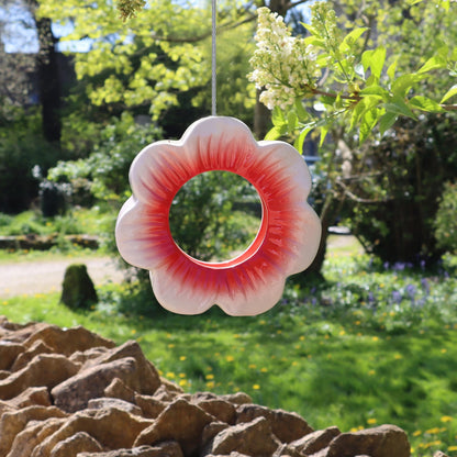 Wildlife World Ceramic Wild Poppy Hanging Wild Bird Feeder
