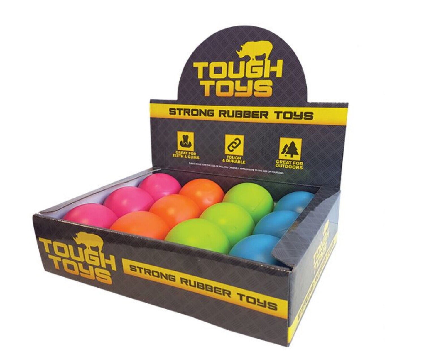 Tough Toys Rubber Ball 2.75"