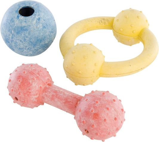 Tough Toys Rubber Multi Pack 3pack