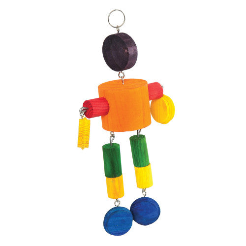 Happypet Multiwood 4 Coloured Puppet Parrot Toy