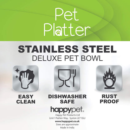 Pet Platter Stainless Steel Dish 4.5" 11cm