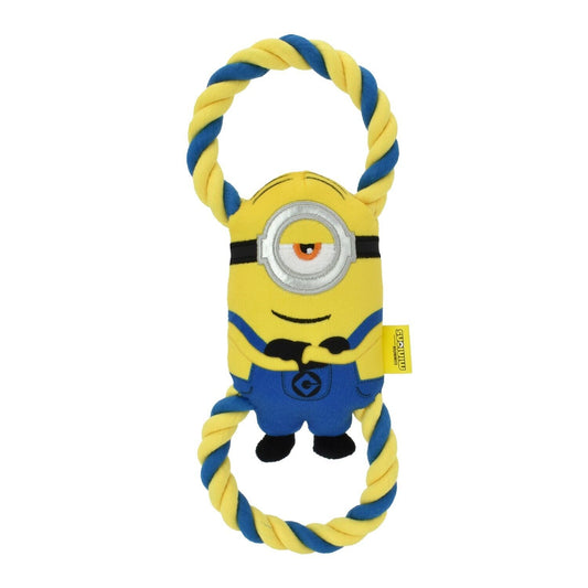 Minions Stuart Plush & Rope Dog Toy