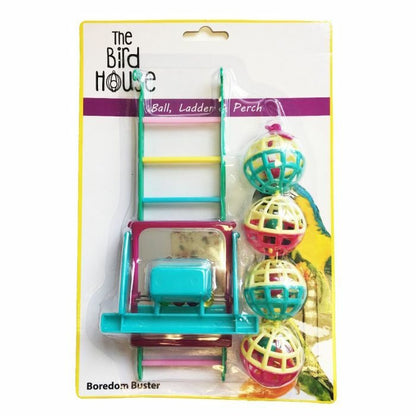 The Bird House Multipack Ball/Ladder/Perch Bird Toys