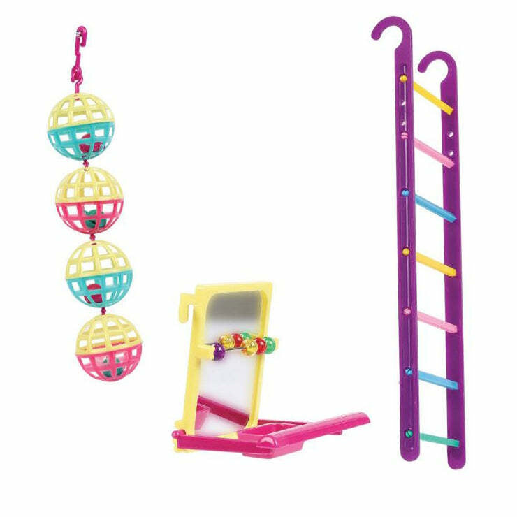 The Bird House Multipack Ball/Ladder/Perch Bird Toys