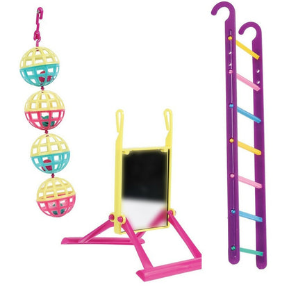 The Bird House Multipack Ball/Ladder/Perch Bird Toys