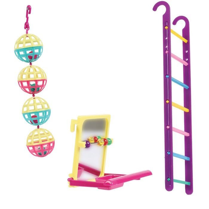The Bird House Multipack Ball/Ladder/Perch Bird Toys