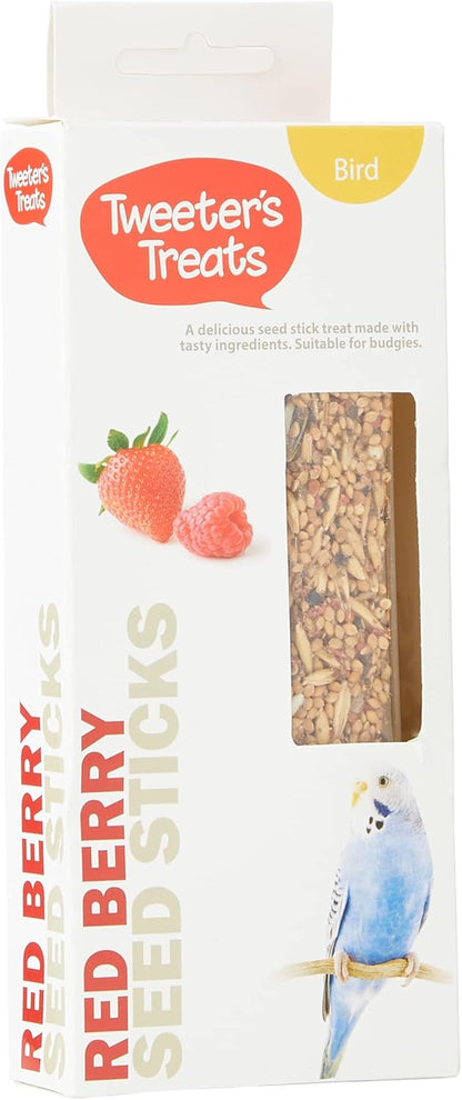 Tweeter's Budgie Seed Treat Sticks Red Berry 2 Sticks 100g