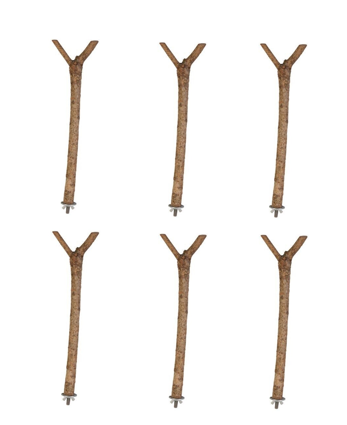 The Bird House Natural Wooden Bird Cage Branch Perch Large
