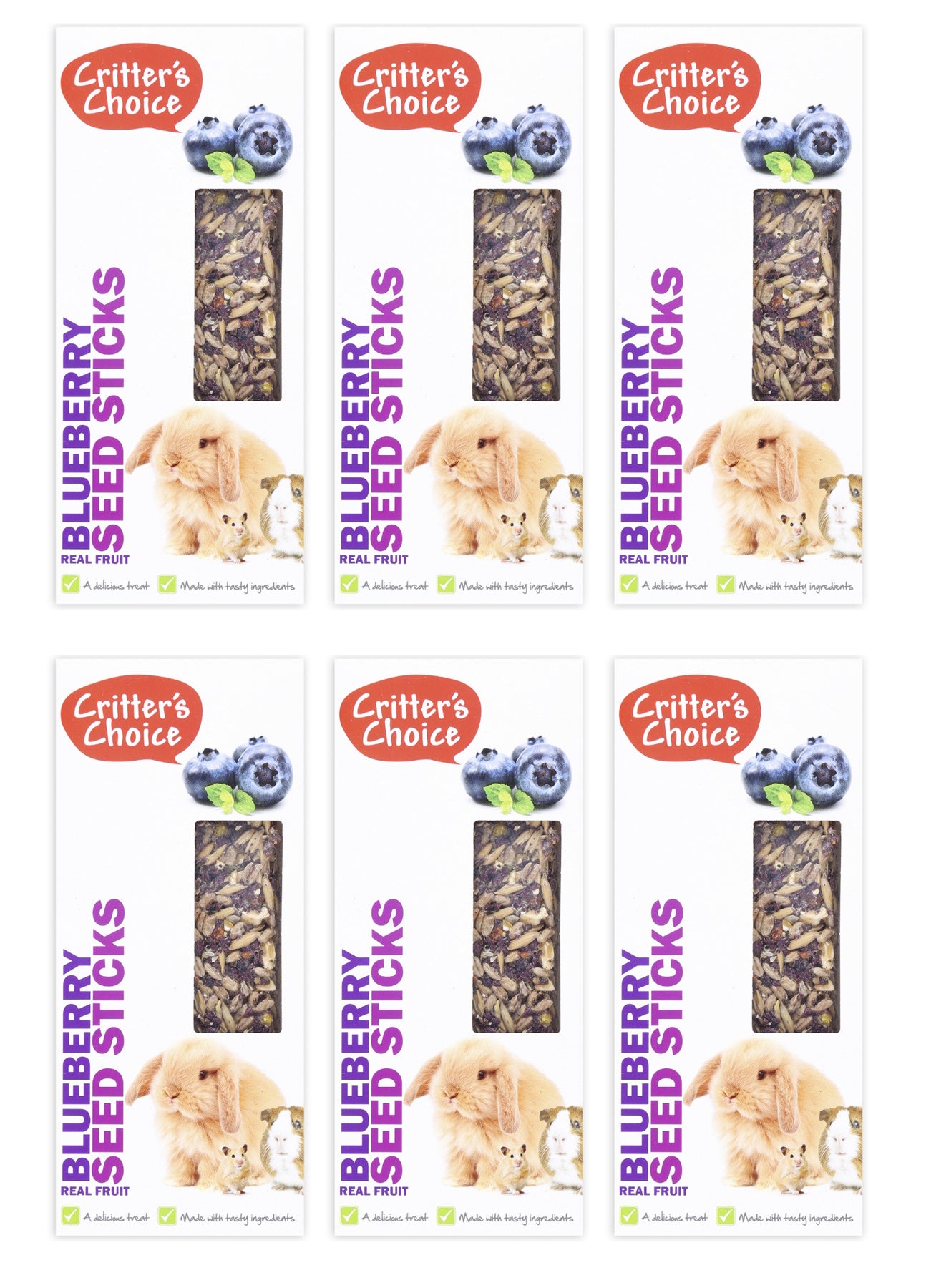 Critter's Choice Small Animal Seed Sticks Blueberry 2 Sticks 100g