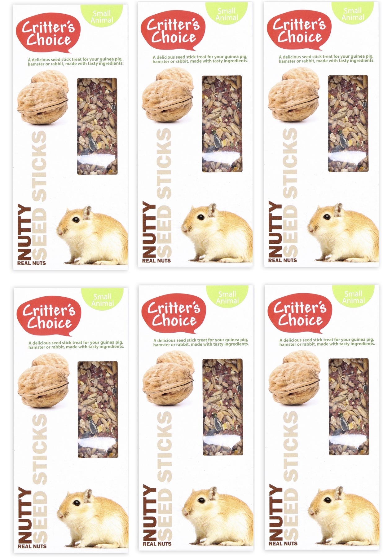 Critter's Choice Small Animal Seed Sticks Nutty 2 Sticks 100g