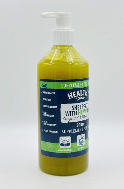 Healthy Paws Sheepfat With Hemp Oil 500ml