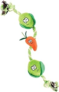 Holly Robin Christmas Veggie Rope Toy