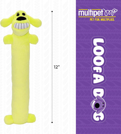 Happypet Loofa Dog Soft Plush Dog Toy 12" Assorted Colours