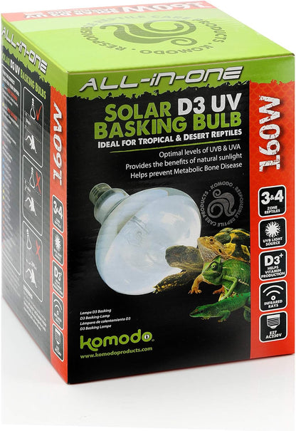 Komodo All In One Solar D3 Uv Basking Bulb 160w