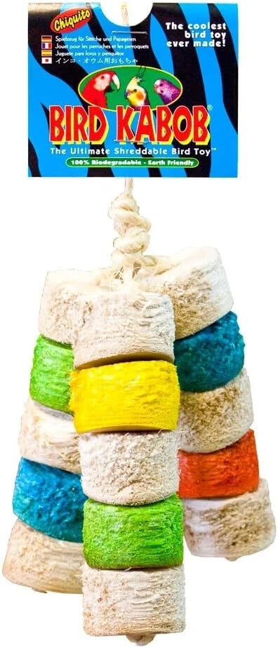 Bird Kabob Chiquito Shreddable Parrot Playtime Toy