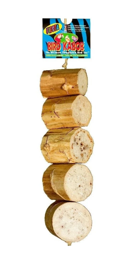 Bird Kabob Fiesta Original Wooden Blocks Parrot Shredding Toy 42cm