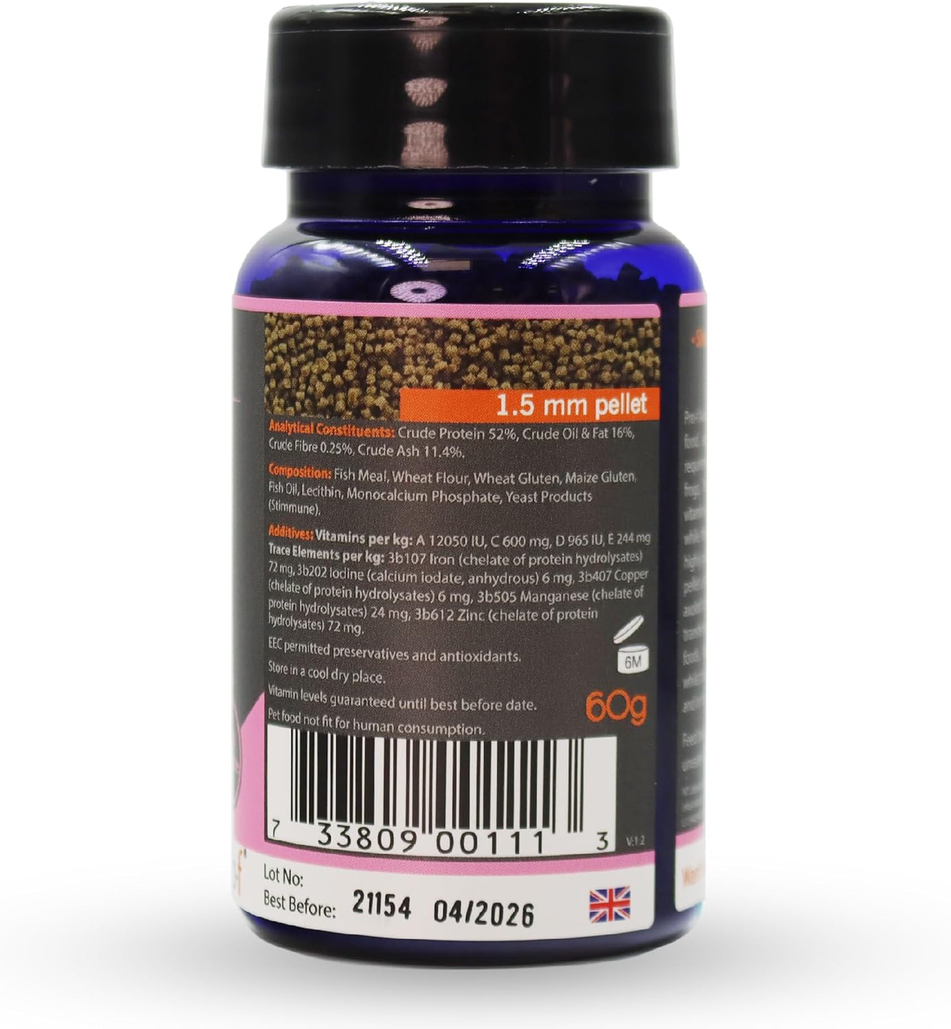 NT Labs Pro F Axolotl Junior Pellet 60g