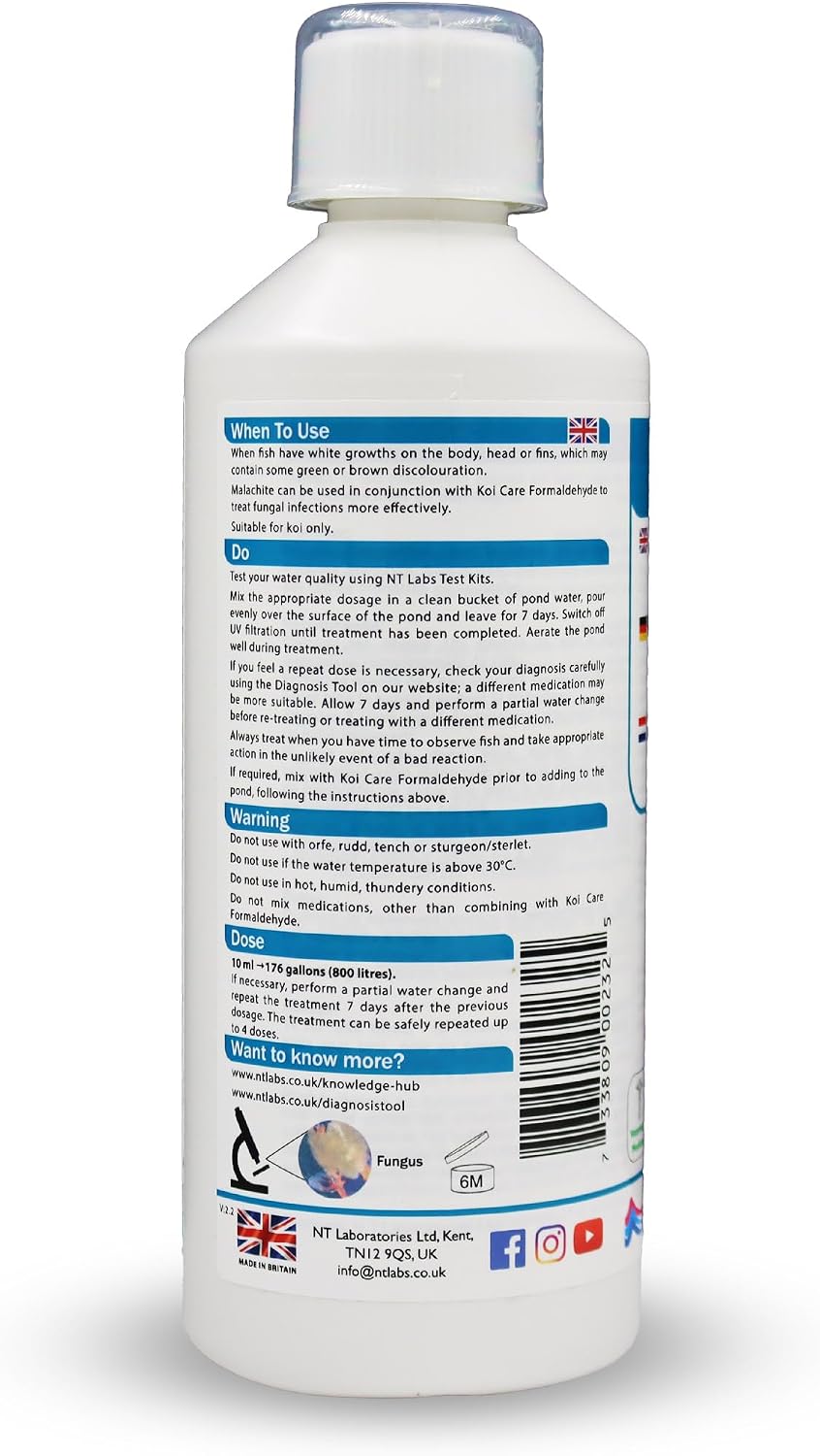 NT Labs Koi Care Malachite 500ml