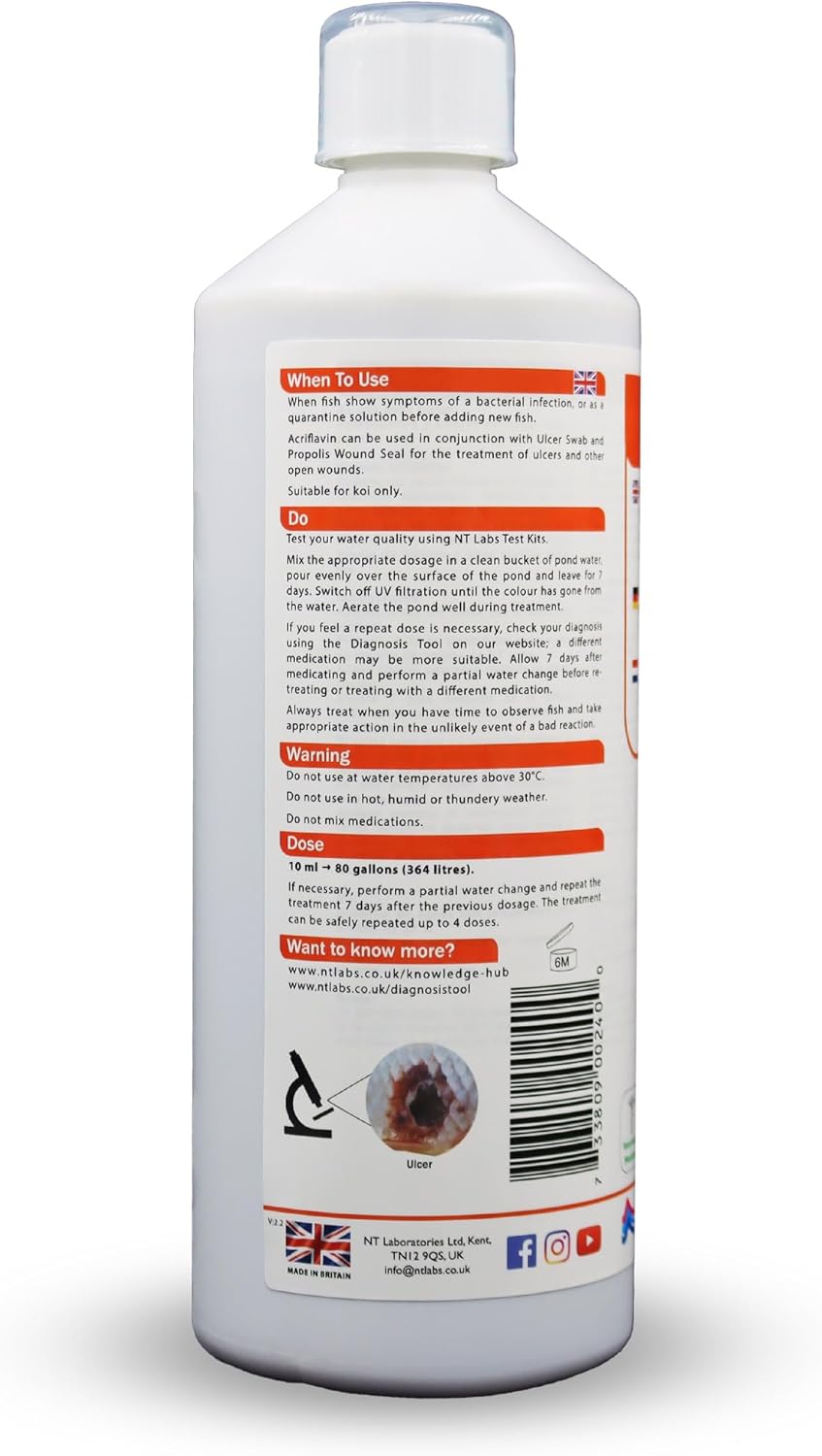 NT Labs Koi Care Acriflavin 1ltr