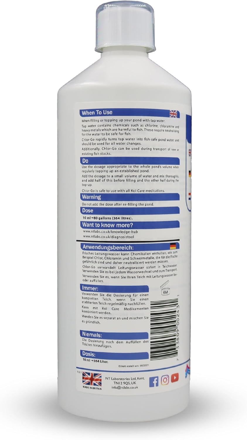 NT Labs Koi Care Chlor-Go 1ltr
