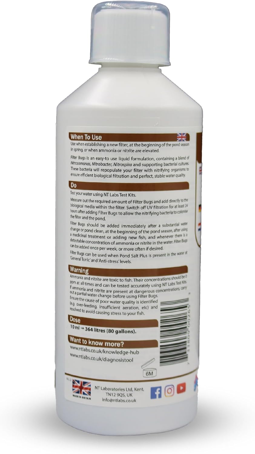 NT Labs Koi Care Filter Bugs 500ml