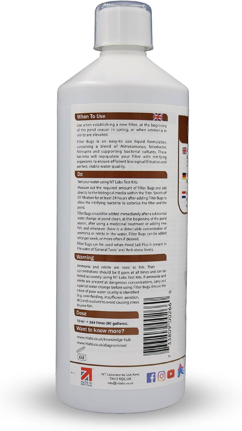 NT Labs Koi Care Filter Bugs 1ltr