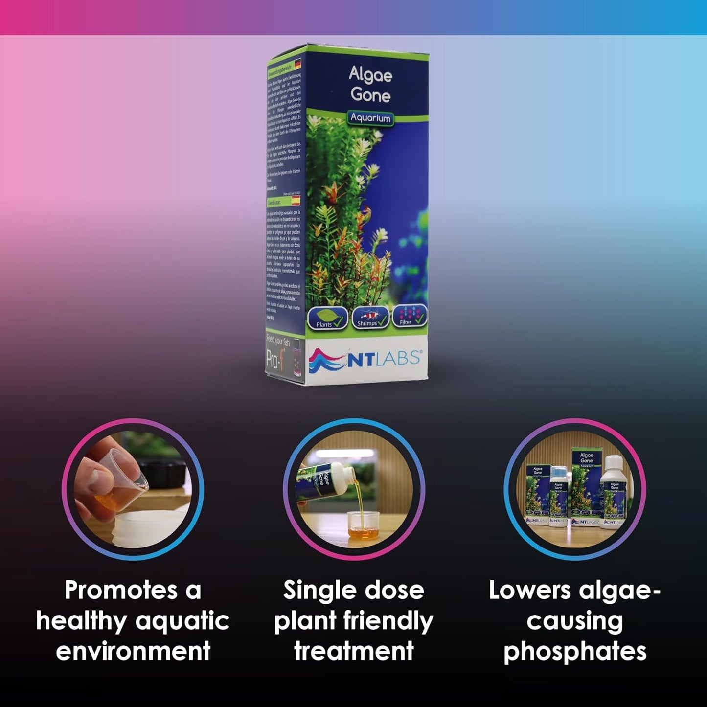 NT Labs Aquarium Algae Gone 250ml