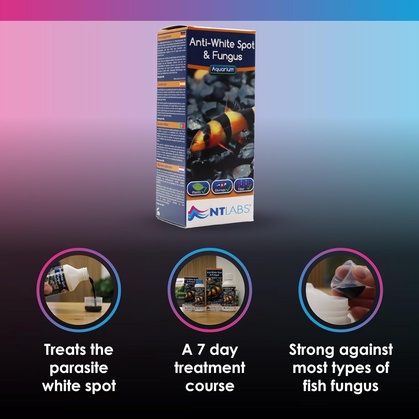 NT Labs Aquarium Anti White Spot & Fungus 250ml