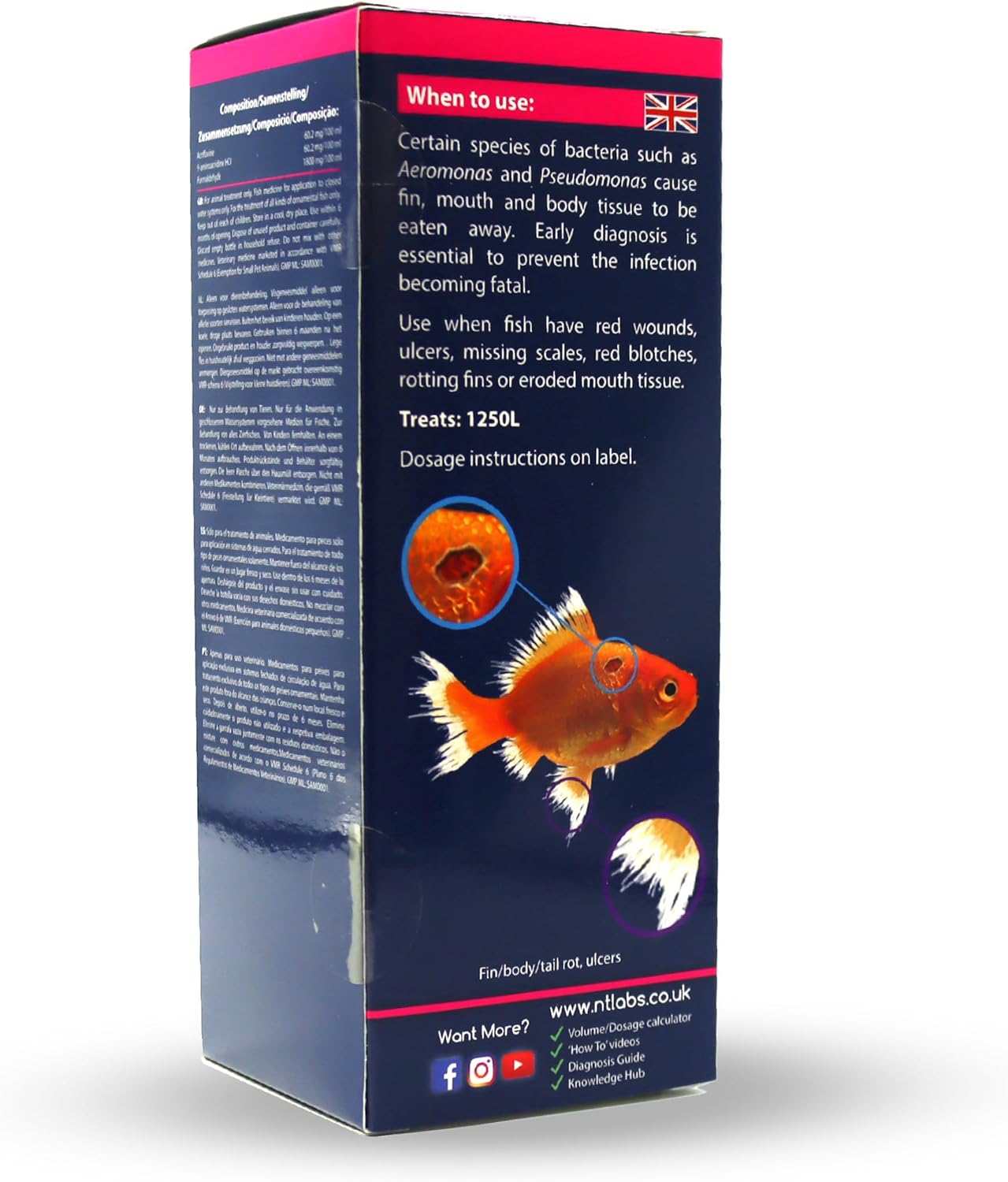 NT Labs Aquarium Anti Ulcer & Fin Rot 250ml