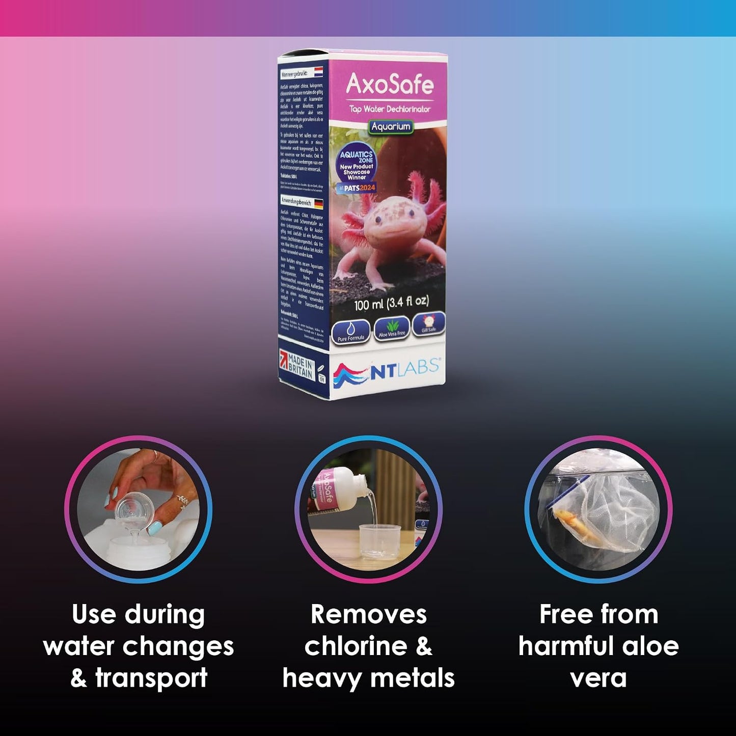 NT Labs Axosafe Tap Water Dechlorinator 250ml