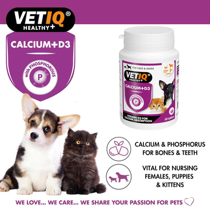 VetIQ Kalsium Plus 60 Tablets