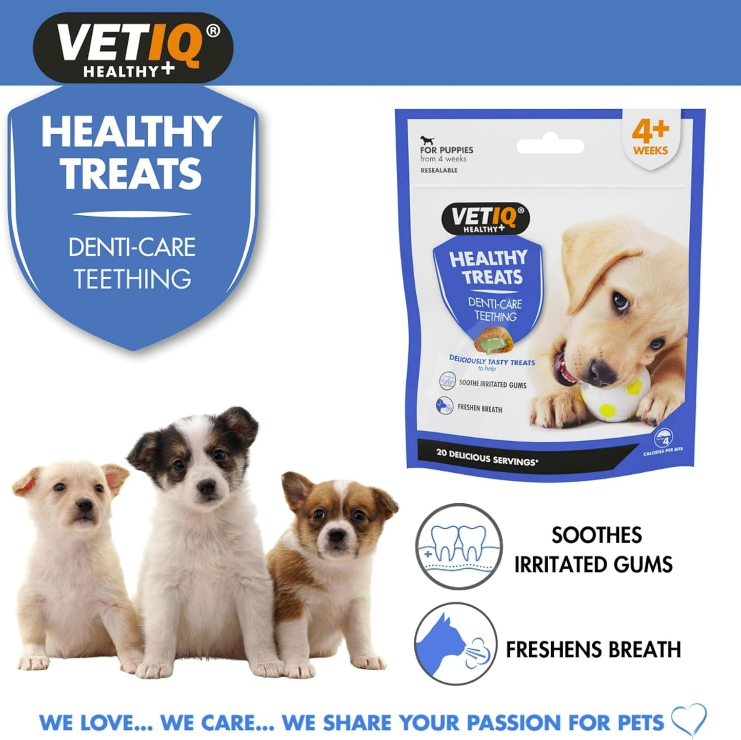 VetIQ Teething Treats For Puppies 50g