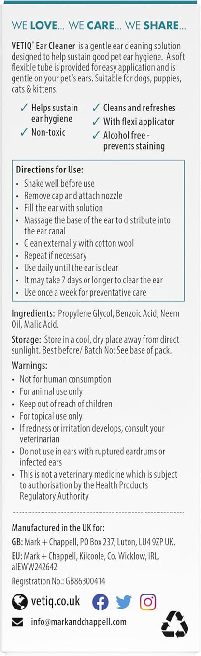 VetIQ Ear Cleaner 100ml