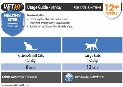 VetIQ Healthy Bites Breath & Dental For Cats & Kittens 65g